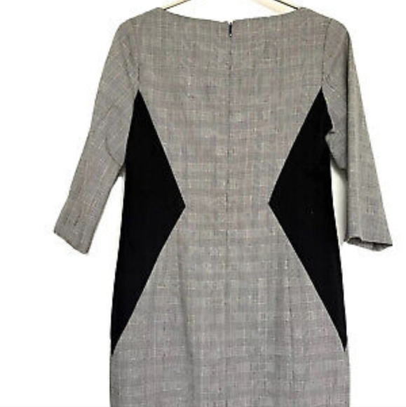 Pendleton sz 8 virgin wool black white lined sheeth dress - Picture 8 of 11